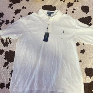 A white Polo Ralph Lauren button up